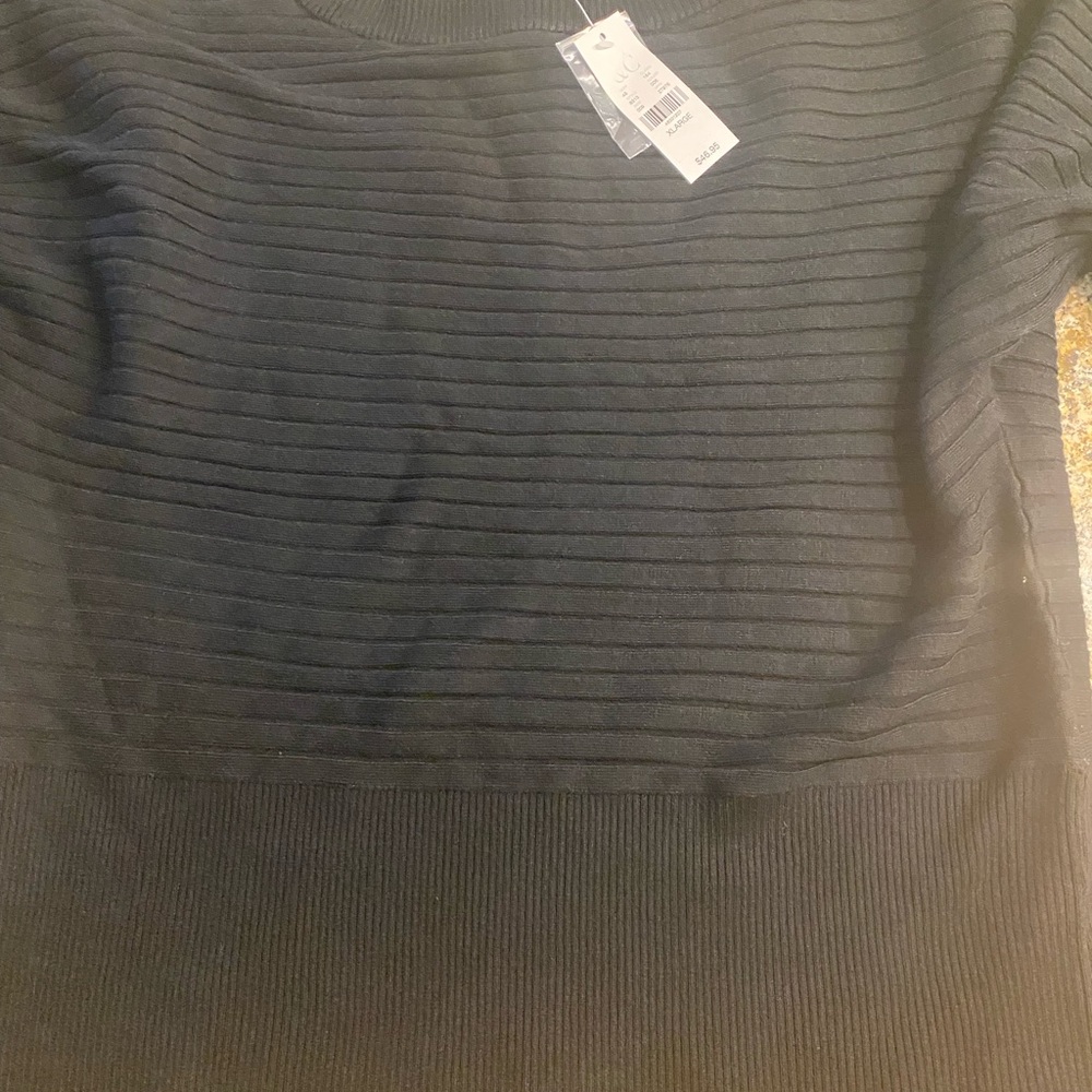 Black Ribbed Sweater